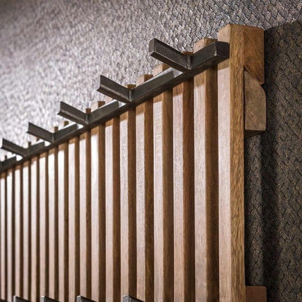 Coat Rack tweak 13 haken breed  Solid Mango (Sand Color)