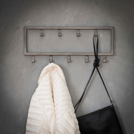 Coat Rack Steel square (9 haken)
