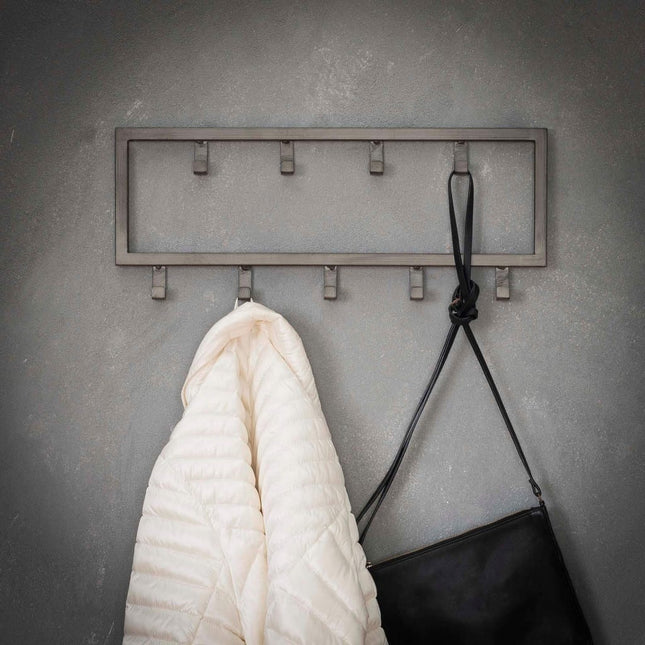 Coat Rack Steel square (9 haken)