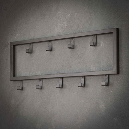 Coat Rack Steel square (9 haken)