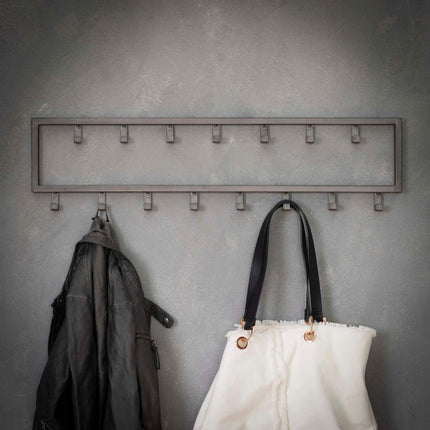 Coat Rack Steel square (15 haken)