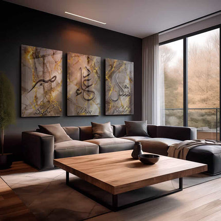 Bundle: "Sabr, Dua & Shukr" – Glass (3x)