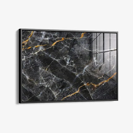 Black, White & Gold Stone – Glass