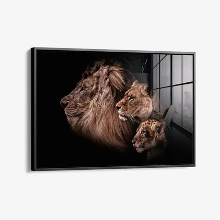 Lion Family – Glass