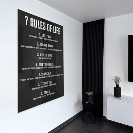 7 Rules of Life – Glass