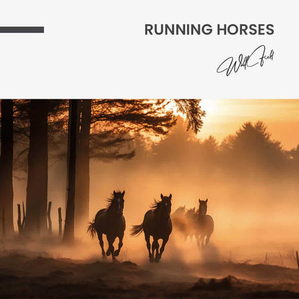 Running Horses – Glass