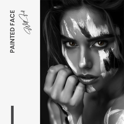 Painted Face – Glass