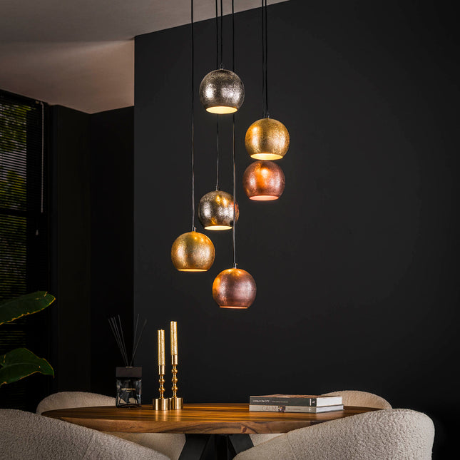 Pendant Lamp Matte Nickel / Color Mix