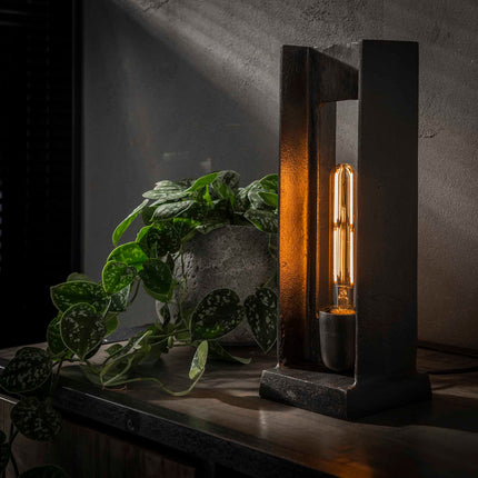 Table Lamp H-profile / Black nikkel