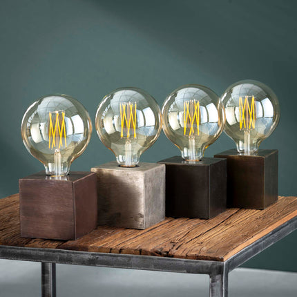Table Lamp block/Brons antiek / Antique Bronze