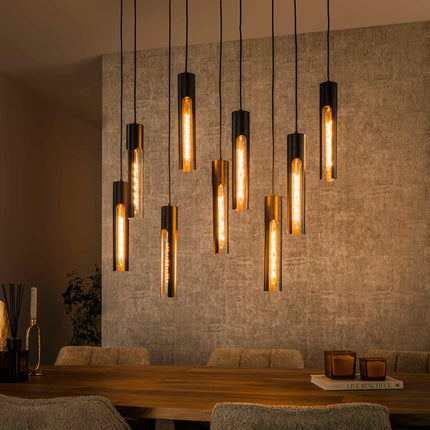 Pendant Lamp 5+4 tube / Arctic Black