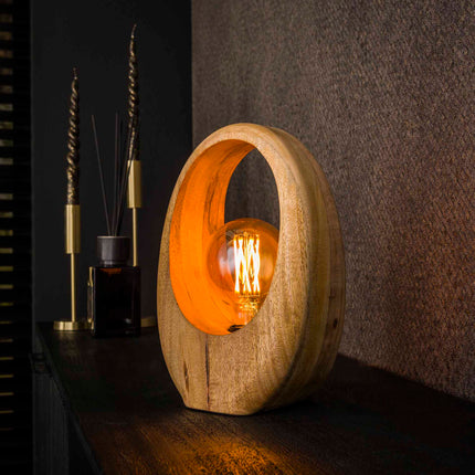 Table Lamp 1L Arch wood / Solid Natural Mango