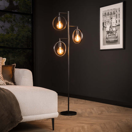 Floor Lamp 3L ring / Charcoal