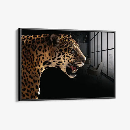 Horizontal Jaguar – Glass