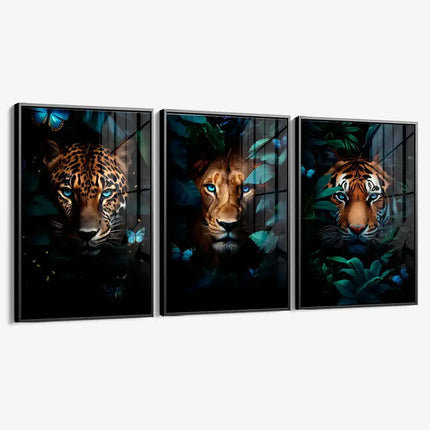 Bundle: "Jungle Animals" (3x) – Glass