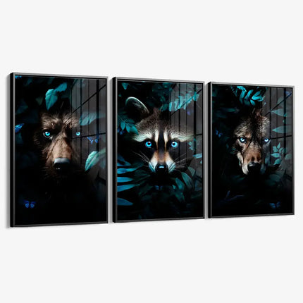 Bundle: "Jungle Animals II" (3x) – Glass