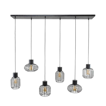 Pendant Lamp 3+3 mix metal / Charcoal