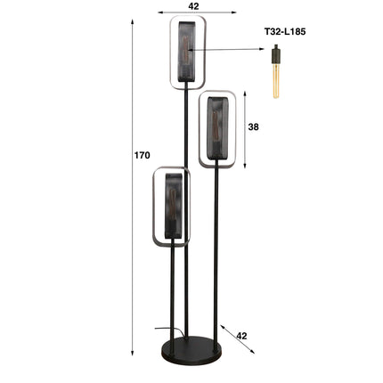 Floor Lamp 3L Jose