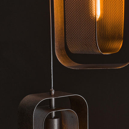 Pendant Lamp 3L mesh rotate / Arctic Black