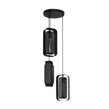 Pendant Lamp 3L mesh rotate / Arctic Black