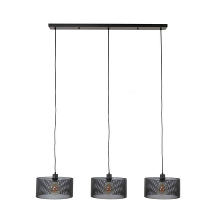 Pendant Lamp 3L mesh round / Arctic Black