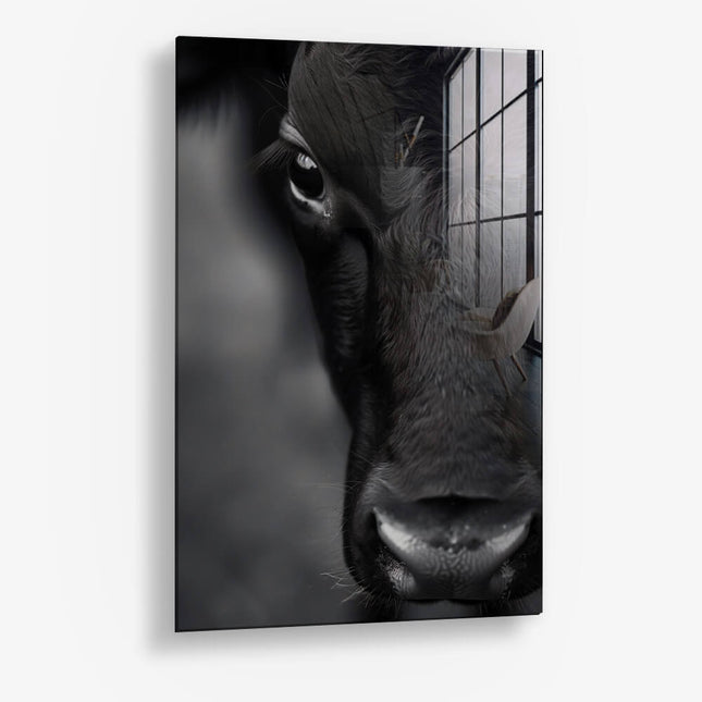 Cow Close-Up – Glass