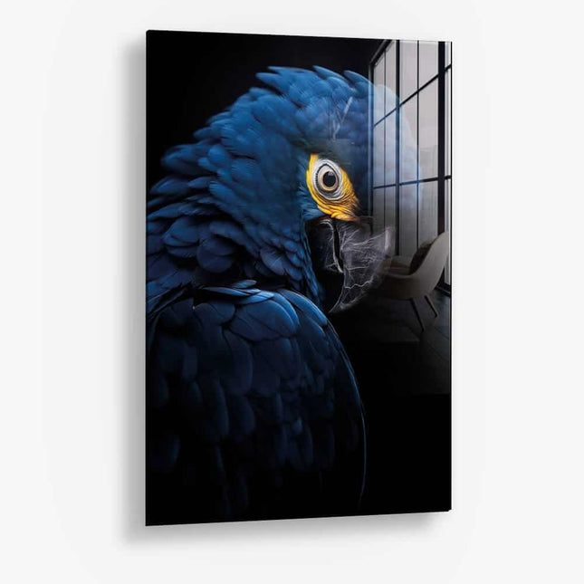 Blue Macaw – Glass