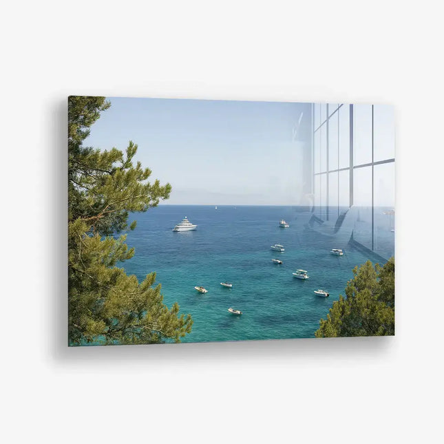 Boats in the Bay – Glass