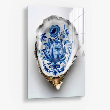 Delft Blue Oyster – Glass