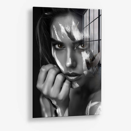 Painted Face – Glass