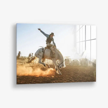 Rodeo Cowboy – Glass