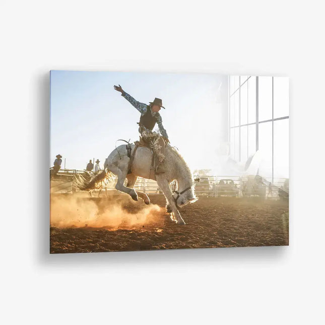 Rodeo Cowboy – Glass
