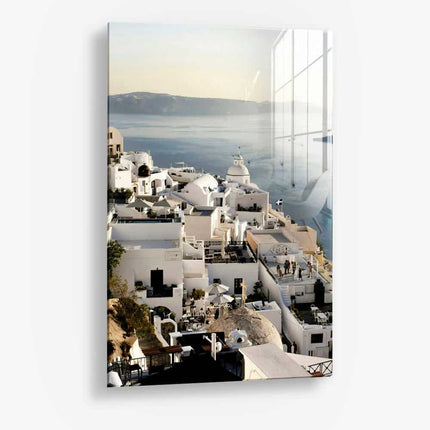Santorini Sunset – Glass