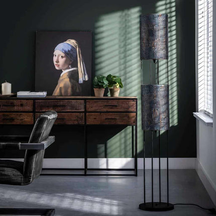 Floor Lamp 2L Cylinder Mesh