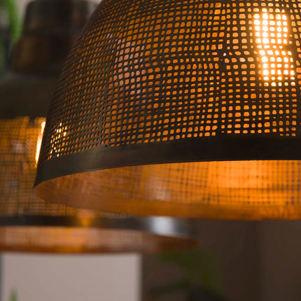 Pendant Lamp 2xØ38 screen / Antique Bronze