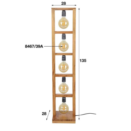 Floor Lamp 5L Oaken