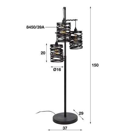 Floor Lamp 3L Springer stepped