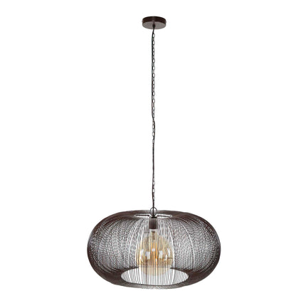 Pendant Lamp Ø70 copper twist / Black Nickel