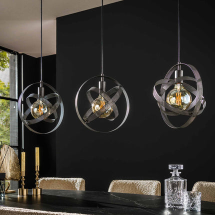 Pendant Lamp 3L cosmos mesh / Arctic Black