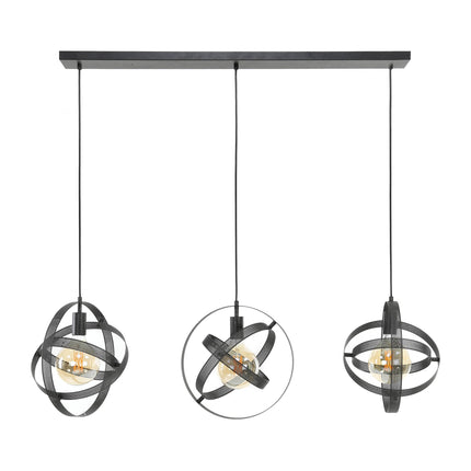 Pendant Lamp 3L cosmos mesh / Arctic Black