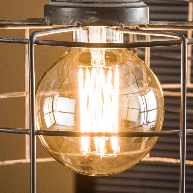 LED [G95] filament bulb Ø9,5 – E27 6W dimmable / Amber-Colored Glass