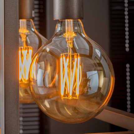 LED [G125] filament bulb Ø12,5 – E27 6W dimmable / Amber-Colored Glass
