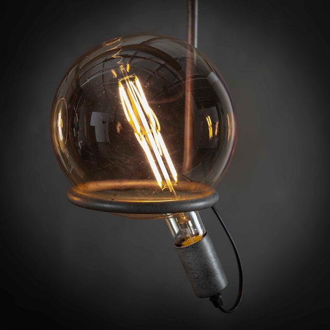 LED [G200] filament bulb Ø20,0 – E27 8W dimmable / Amber-Colored Glass