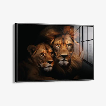 Lion Couple HZ – Glass