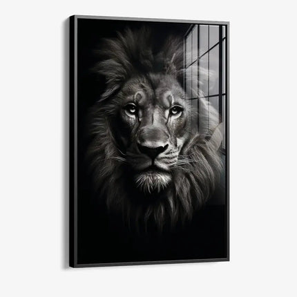 Lion Close-Up – Glass