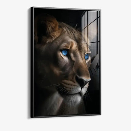 Gazing Lioness – Glass