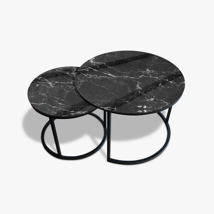 Coffee Table Zwart - Black Stone
