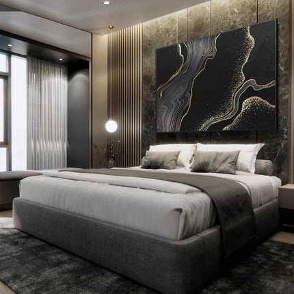 "Black & Gold Stone"