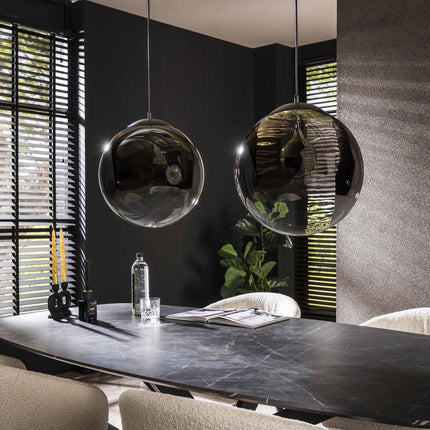 Pendant Lamp 2L bubble shaded XL  Arctic Black