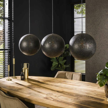 Pendant Lamp 3x Ø30 zip / Arctic Black